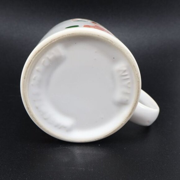 Vintage Waechtersbach Christmas Coffee Mug Tea Cup Stocking Germany Red - Picture 6 of 6